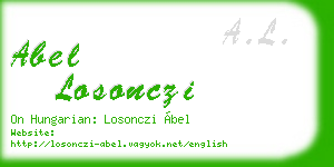 abel losonczi business card